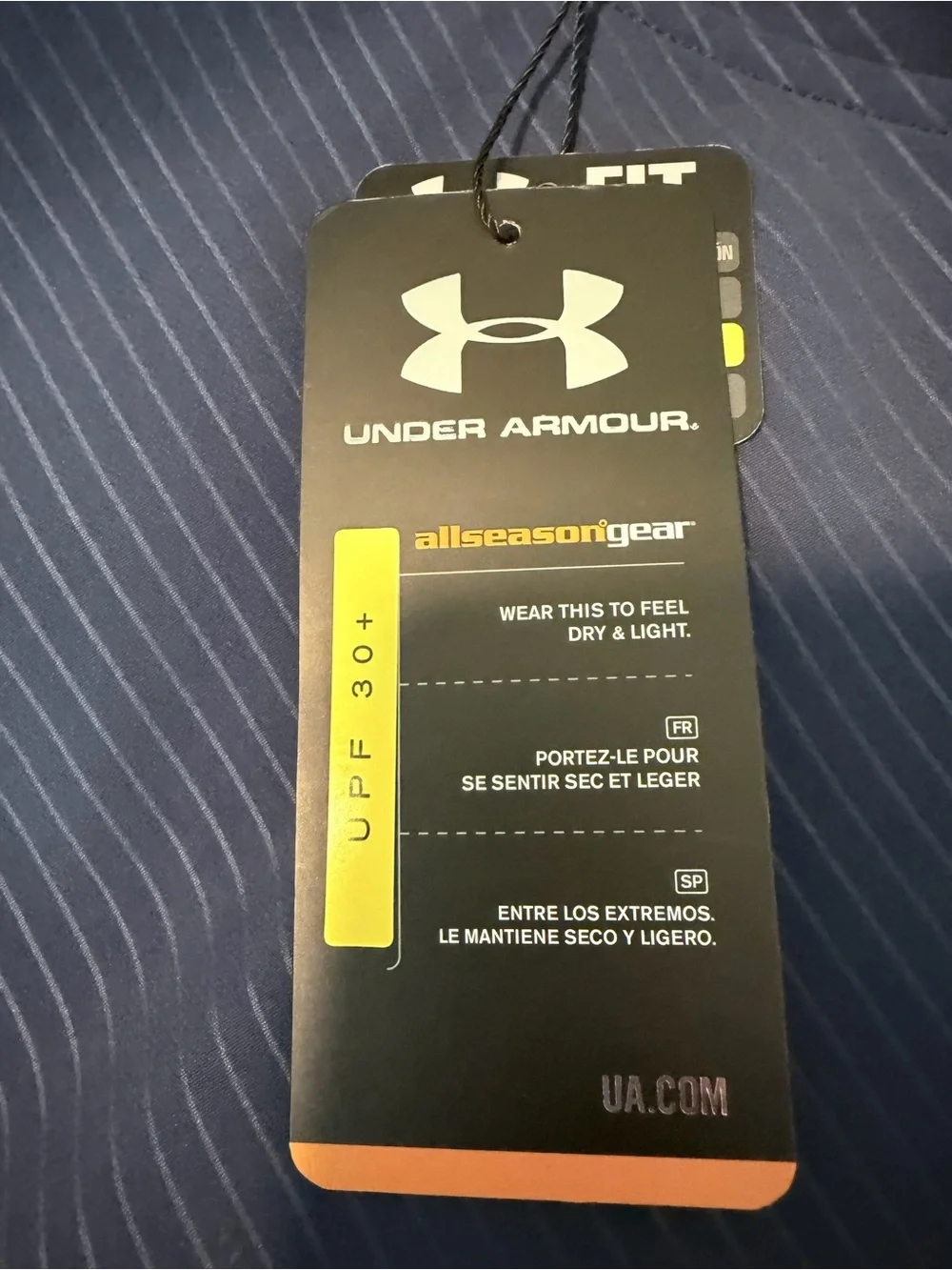 Under Armour Blue Pinstripe UPF 50 Golf Pants